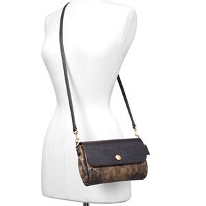 Authentic coach camo floral crossbody